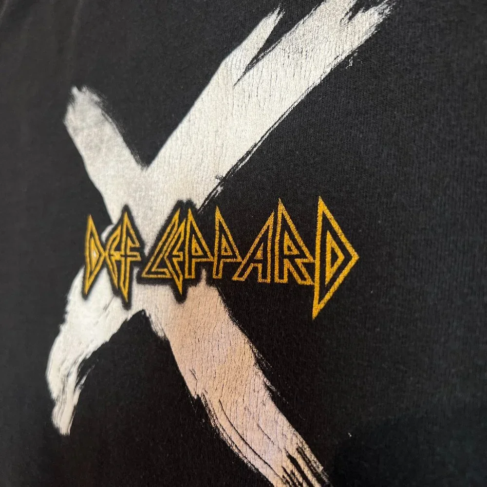 DEF LEPPARD 2002 X Ten Concert Tour Long Sleeve XLarge VINTAGE Black Graphic - Picture 7 of 12